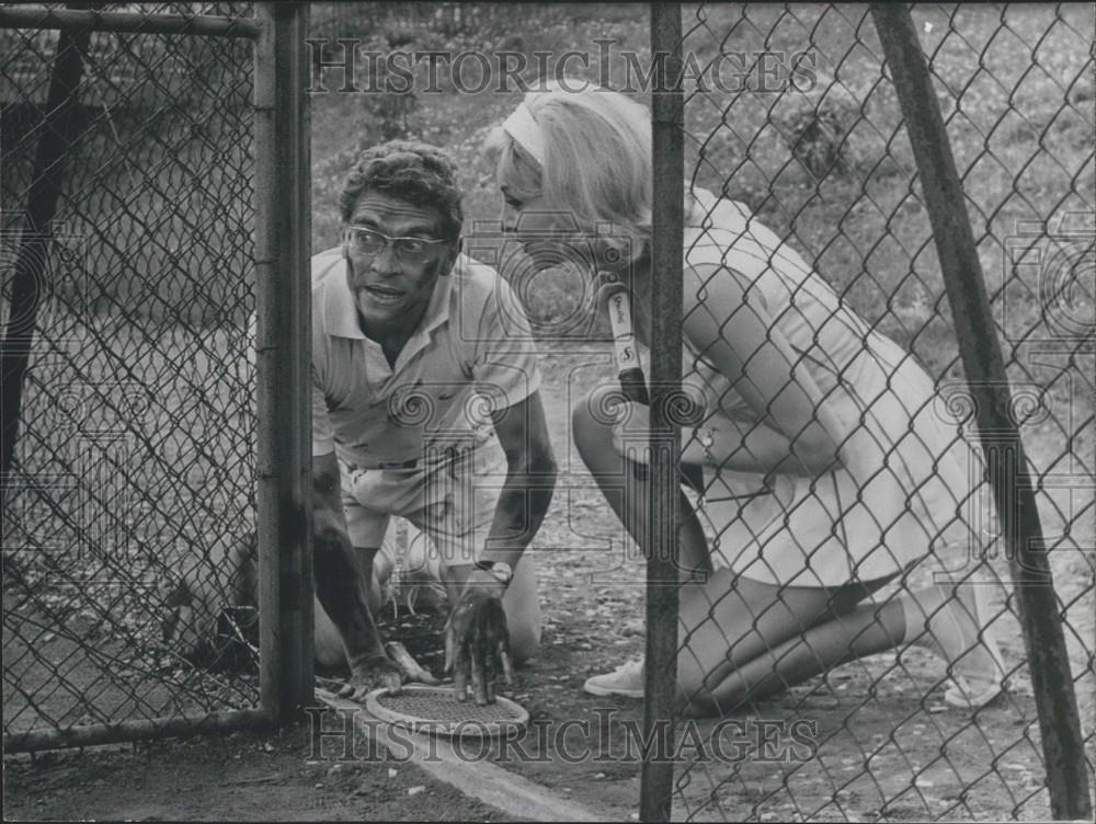 1964 Press Photo Darryl Cowl Director Comedian Rolande Segur Actress Jealous - Historic Images