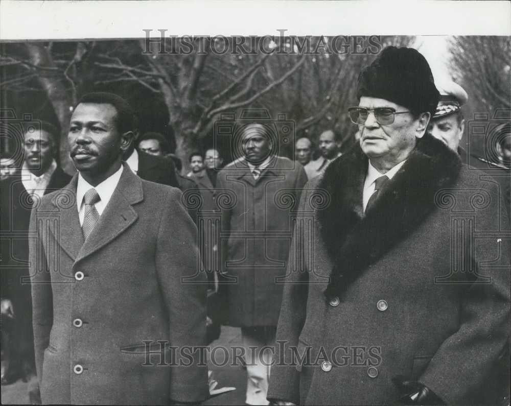 1979 Press Photo President Mengistu Of Ethiopia Visits Yugoslavia - Historic Images