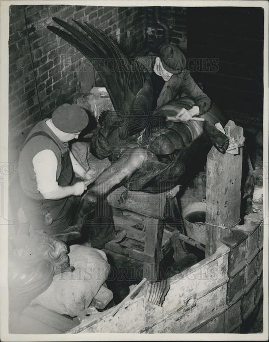 Press Photo  Morris Singer Company premises being cleaned - Historic Images
