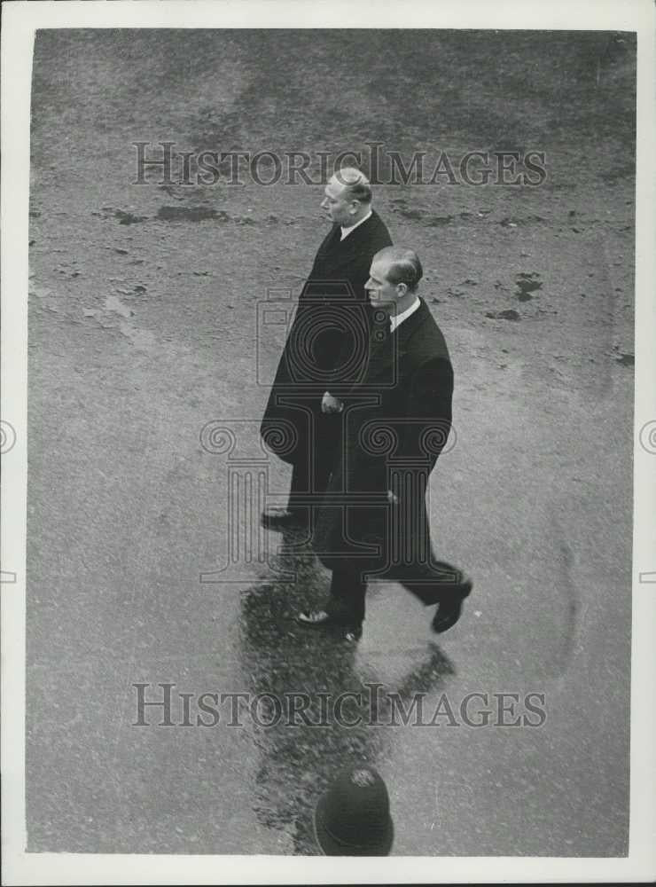 1952 Press Photo Duke of Edinburgh and Duke of Gloucester - Historic Images
