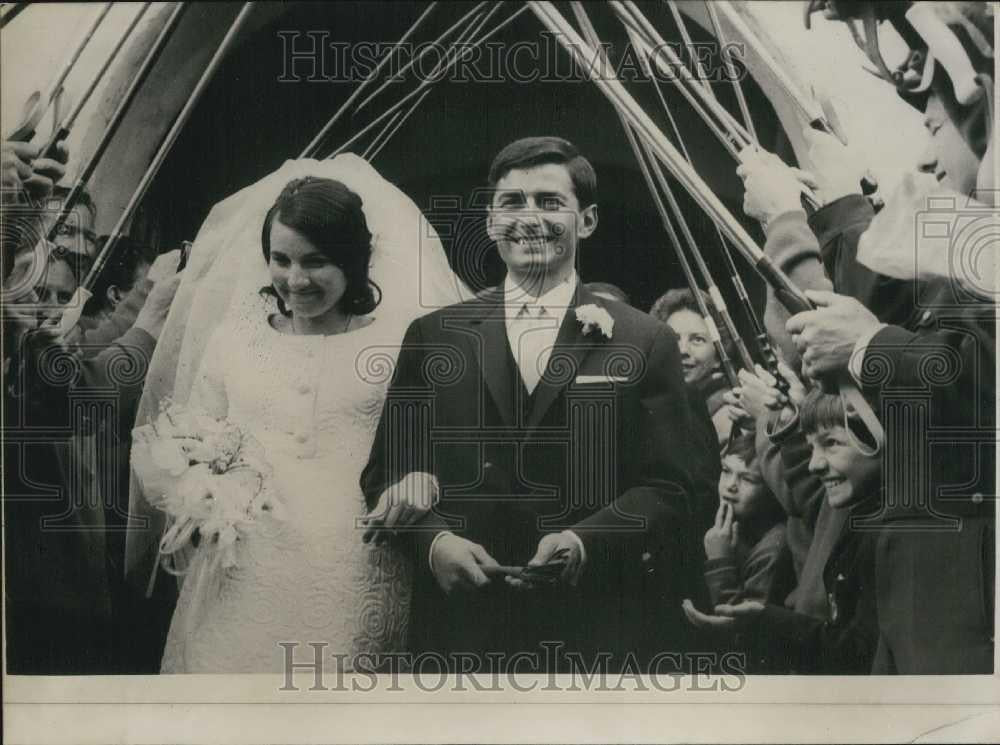 Press Photo Skier Christine Goitschel Gets Married - Historic Images