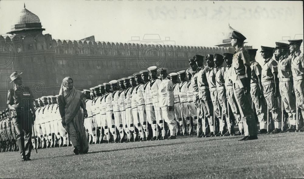 Press Photo Prime Minister Mrs. Indira Gandhi - Historic Images