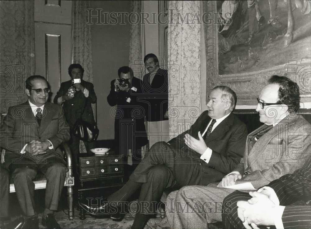 1975 Press Photo James Callaghan With President Costa Gomes - Historic Images