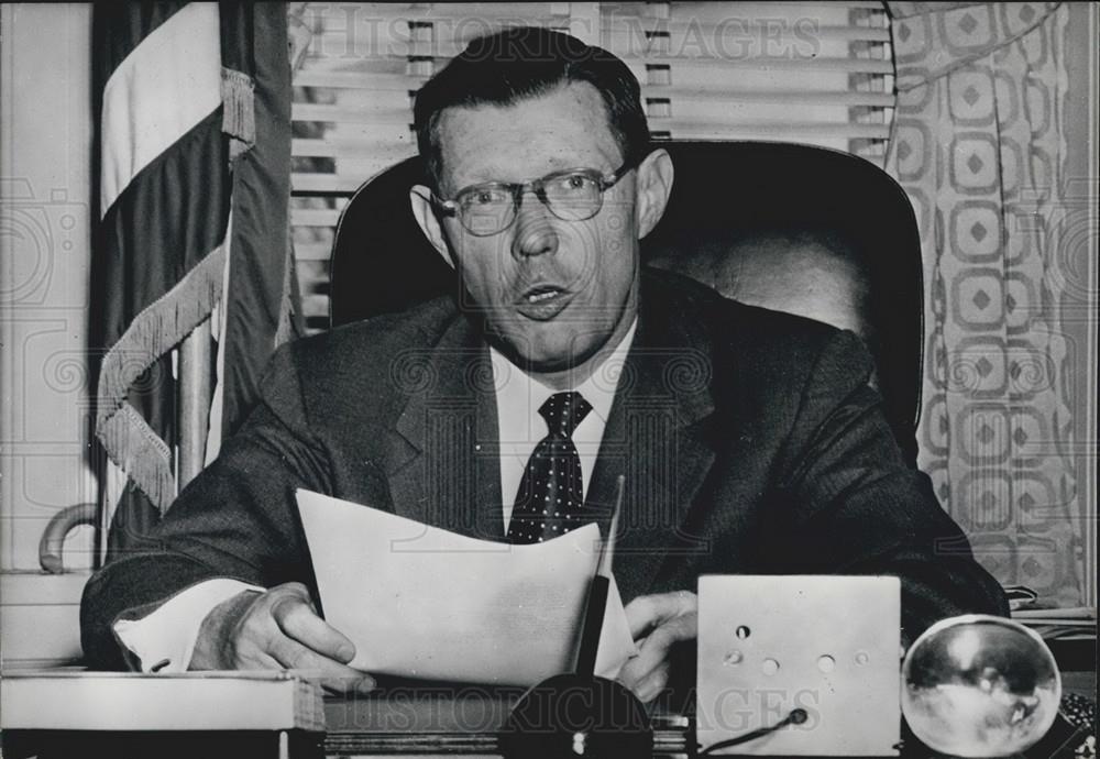 1959 Press Photo Mr. James Hagerty, the White House Spokesman - Historic Images