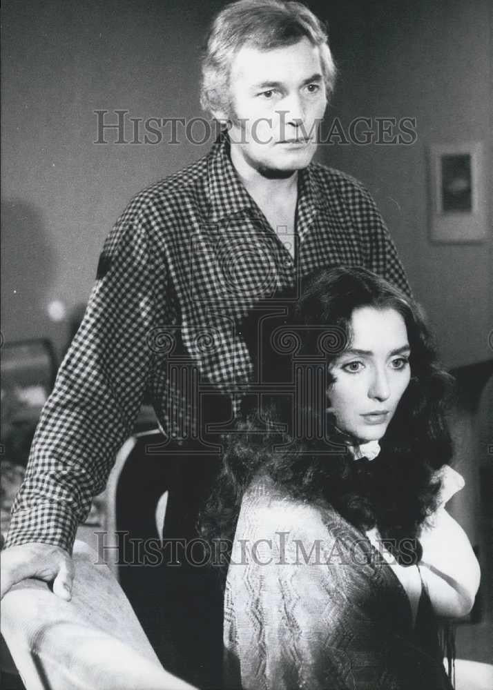 1971 Press Photo Guest stars Christine Kaufmann and Gunter Stoll Dream A Madman - Historic Images