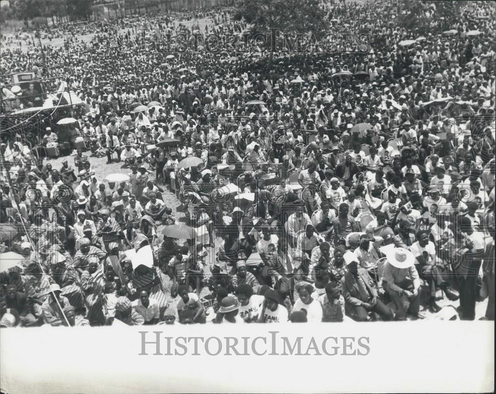 1980 Press Photo Zanu Leader Rev. Nbadaningi Sithole - Historic Images