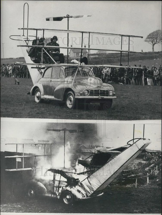 1971 Press Photo Bert Hayes's Morris-driven 'Concorde - Historic Images
