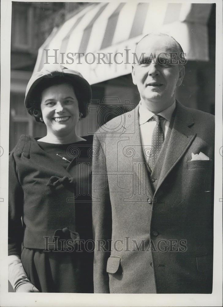 1959 Press Photo General Westphall &amp; wife ,Rommel&#39;s &quot;Right Hand Man&quot; in London - Historic Images