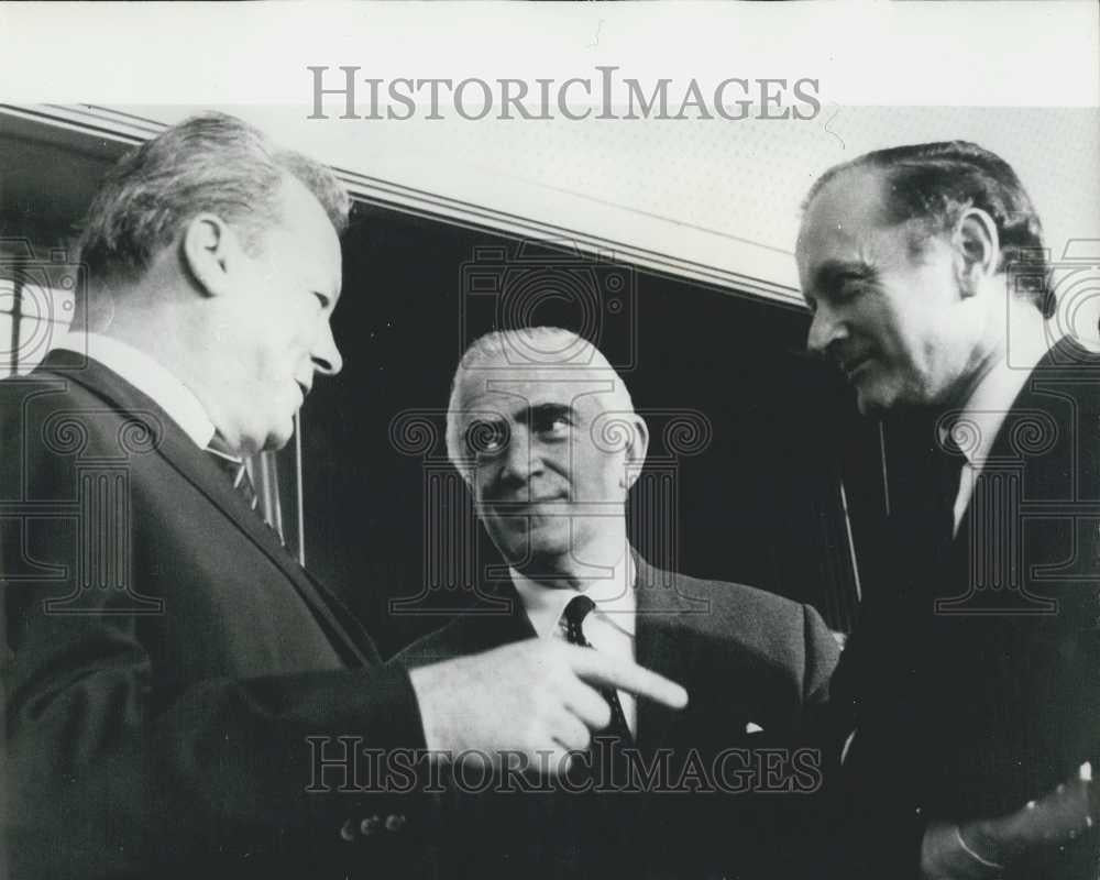 1968 Press Photo Britain's Foreign Minister Attends Western European Conference - Historic Images