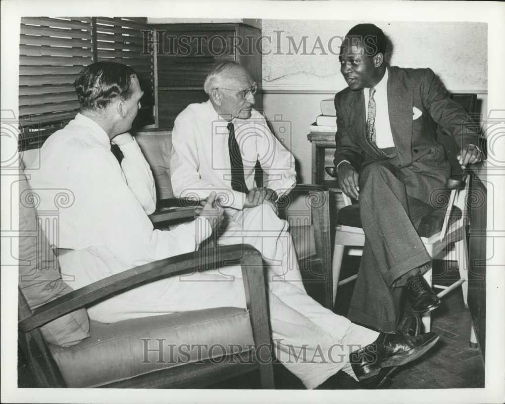 1953 Press Photo Dr. Arthur Morgan Advises On African Power Project - Historic Images