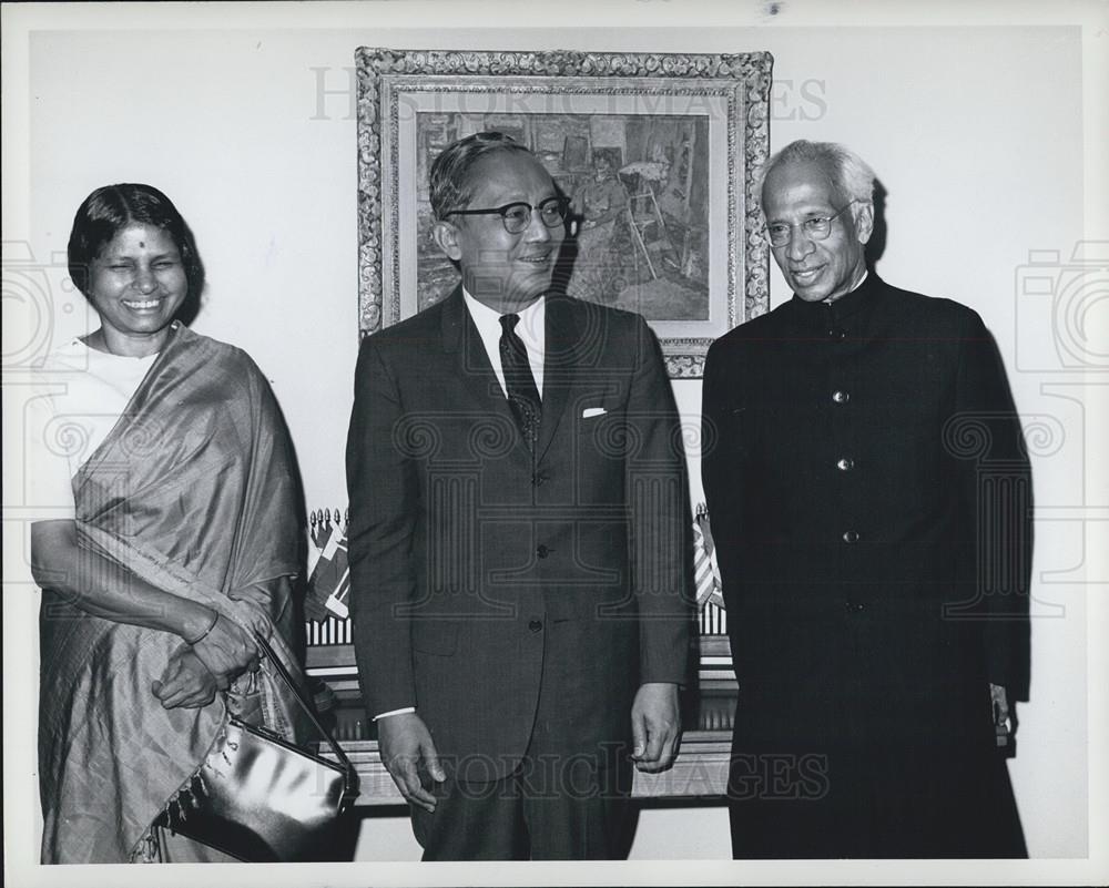 1963 Press Photo President of India visits United Nations Headquarters - Historic Images