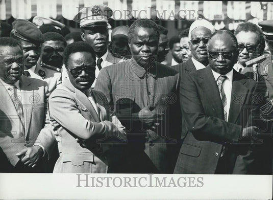 Press Photo OAU Conference, Nairobi, David Dacko, Omar Bongo, Mathieu Kerekou - Historic Images