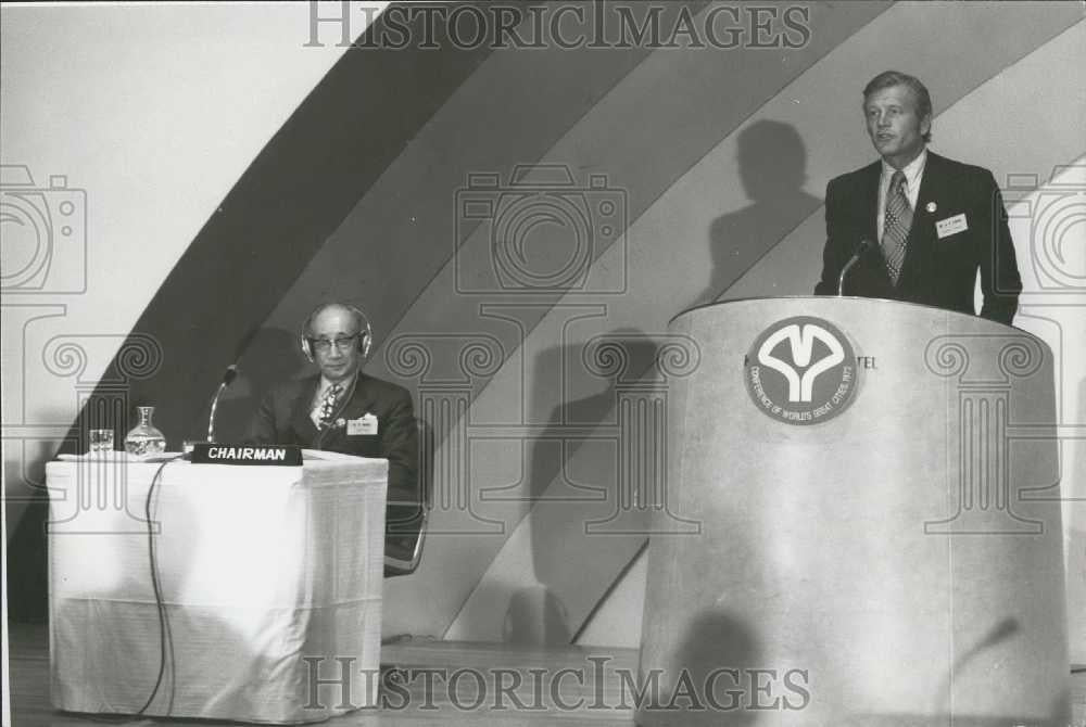 Press Photo New York&#39;s Mayor Joahn Lindsay - Historic Images