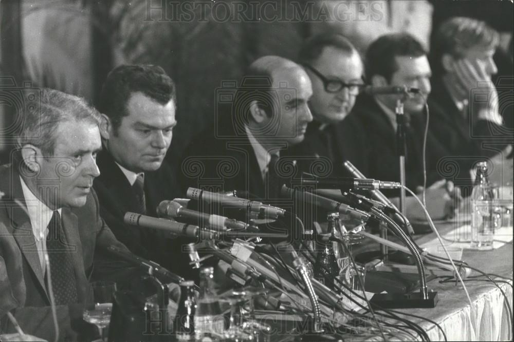 1978 Press Photo US Secretary of State Cyrus Vance, US Ambassador Philip Kaiser - Historic Images