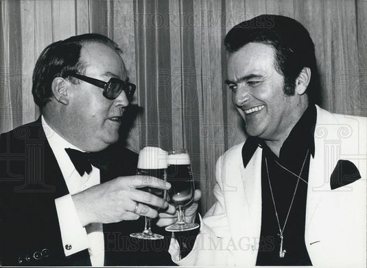 Press Photo Josef Ertl  & musician Max Gregor - Historic Images