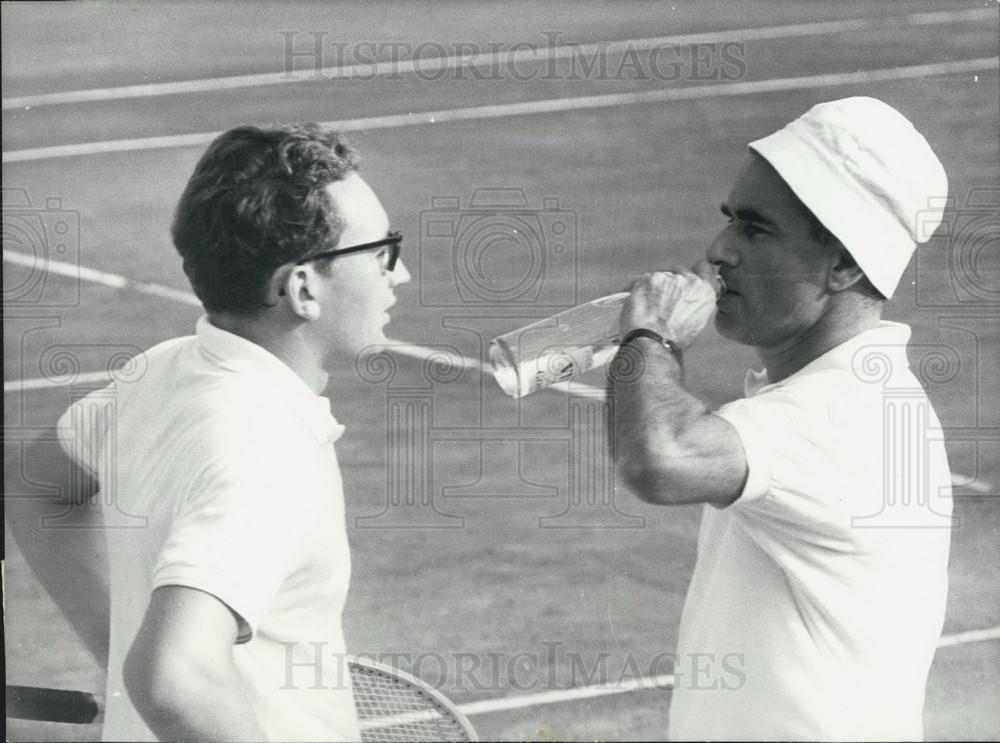 1965 Press Photo Chaban Delmas French Parliament Speaker Tennis Championship - Historic Images