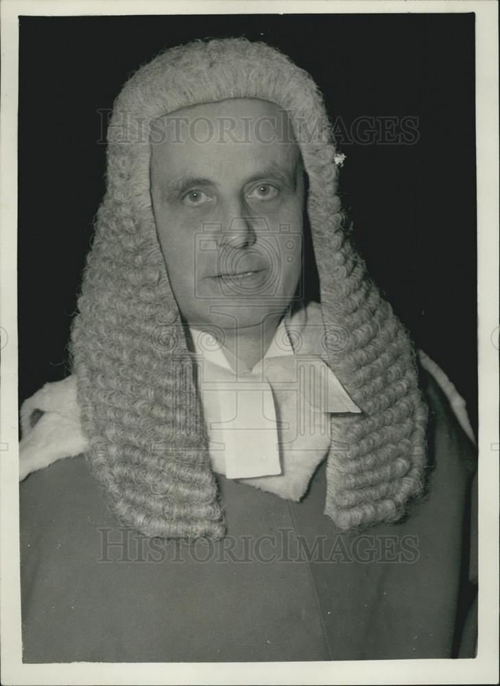 1958 Press Photo Judge Geoffrey Walter Wrangham After Swearing In-House Of Lords - Historic Images