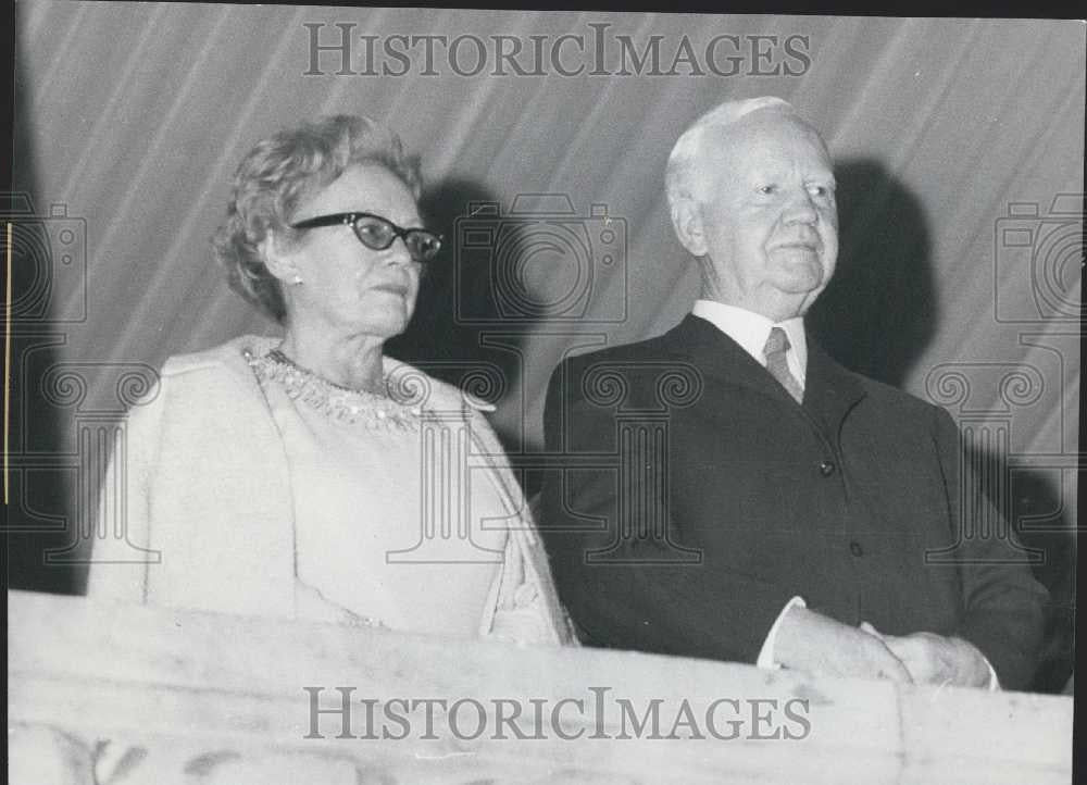 Press Photo Heinrich Lubke with his wife - Historic Images