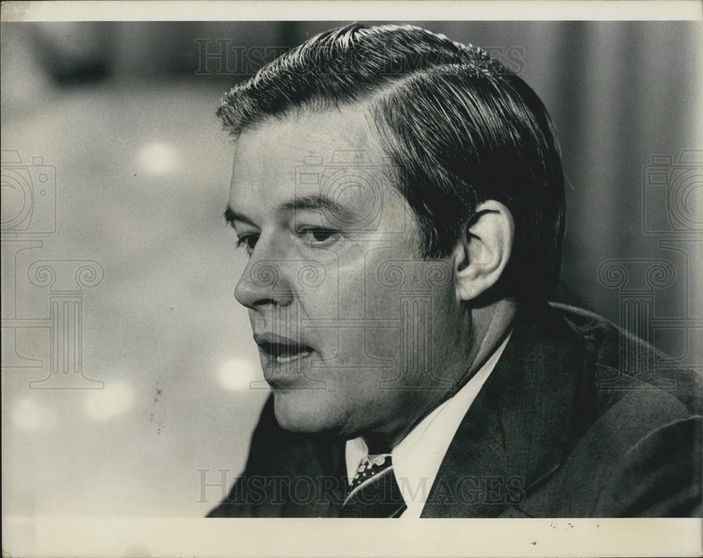 Press Photo of Sen. Frank Church of investigation into CIA assassination plots - Historic Images