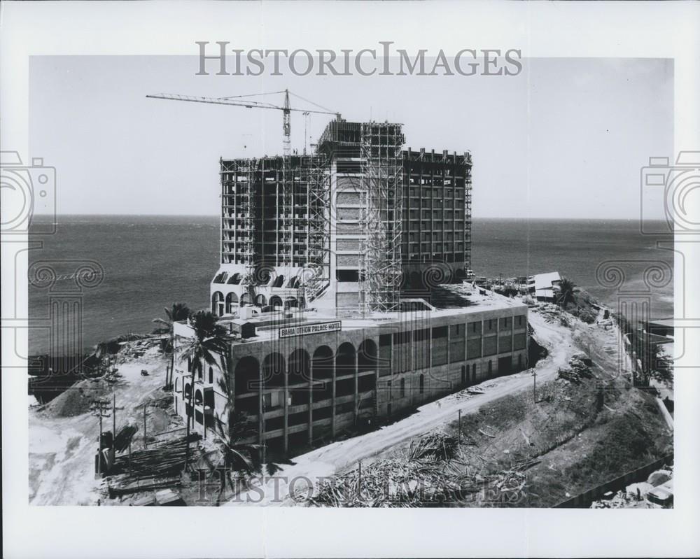 Press Photo Bama Stick Palace Hotel in Brazil Aerial Shot - Historic Images