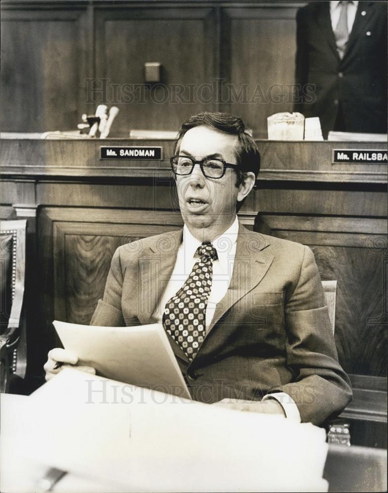 1974 Press Photo Congressman M Caldwell Butler, House Judiciary Committee - Historic Images