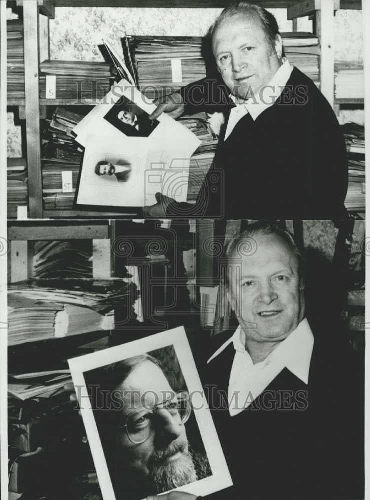 Press Photo Pepi Treitl Has 1 Mill Celebrity Photos With Autographs - Historic Images