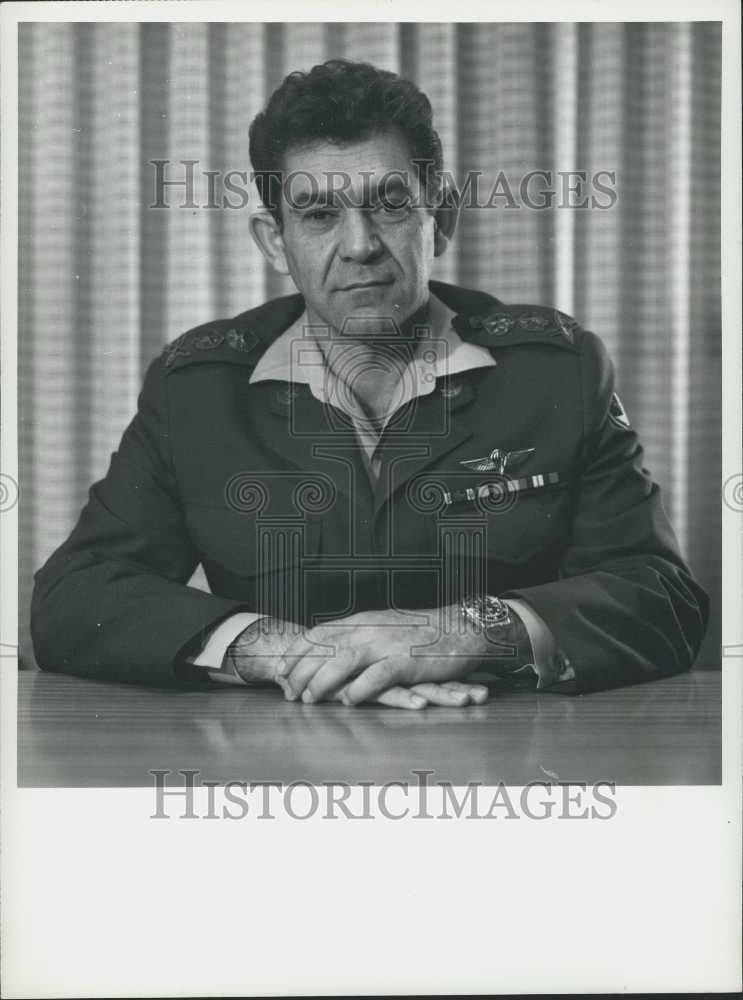 1971 Press Photo Israel's New Chief Of Staff. Photo Shows Major-Gen David Elazar - Historic Images