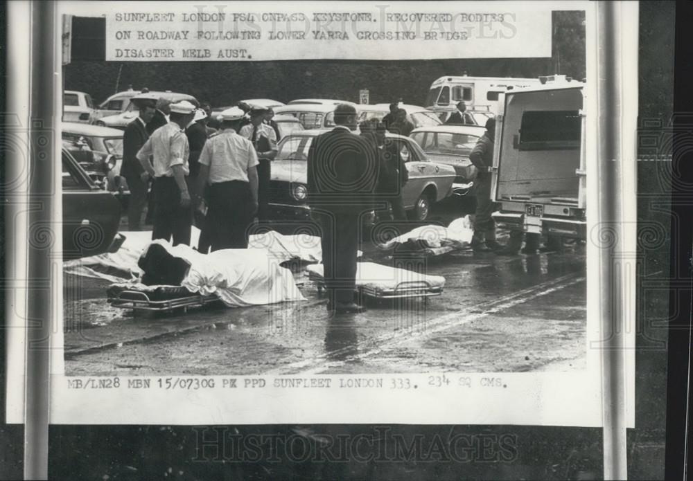 1970 Press Photo 28 Dead when Australia&#39;s Largest Bridge Collapses - Historic Images