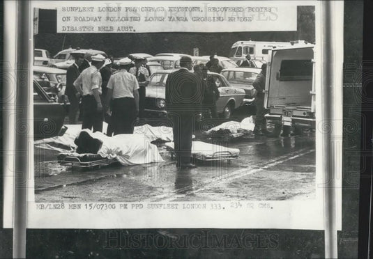 1970 Press Photo 28 Dead when Australia's Largest Bridge Collapses - Historic Images