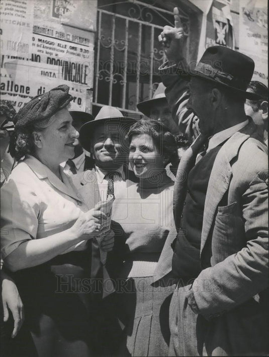 Press Photo Senatrice Elsa Merlin ' PSI ' Neuni Socialist anti-brothels - Historic Images