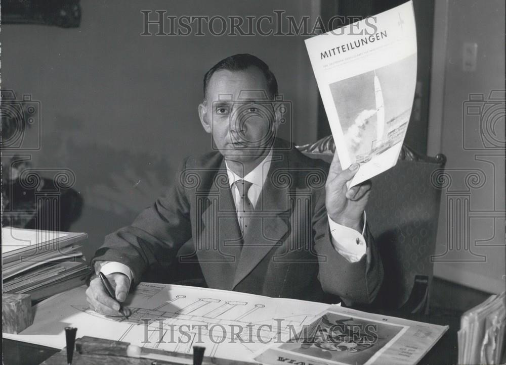 1958 Press Photo Heinrich Keuhme Engineer Teacher - Historic Images