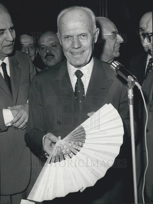 1968 Press Photo The President of the Chamber of Deputies Mr. Sandro Pertini - Historic Images