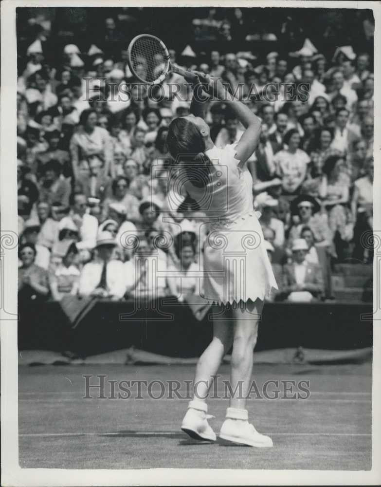 1953 Press Photo Wimbledon Fourth Day Zenden Germany - Historic Images