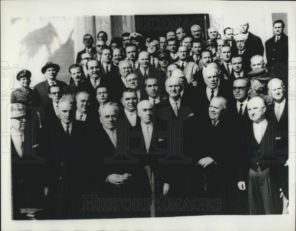 1964 Press Photo Greek Government Under Prime Minister George Papandreou - Historic Images