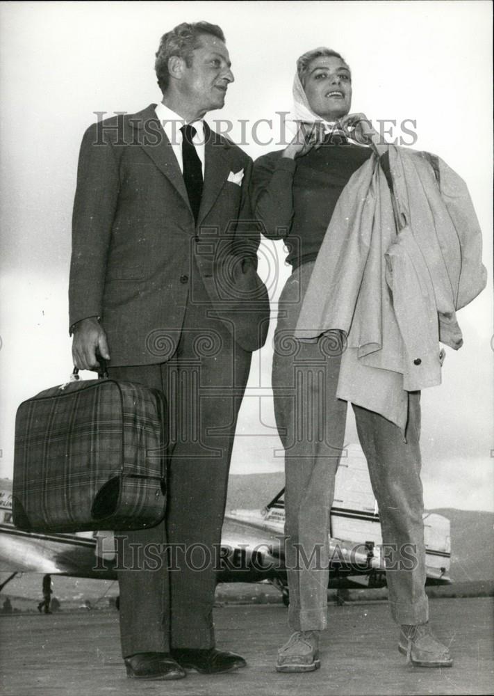 Press Photo Jules Dassin and Melina Mercouri - Historic Images