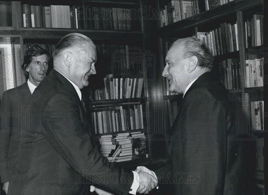 Press Photo Polish Premier Piotr Jaroszewicz, Janos Kadar - Historic Images