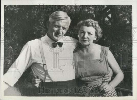 1956 Press Photo Rev. Philip St. John Ross & Mrs. Ryall - Historic Images
