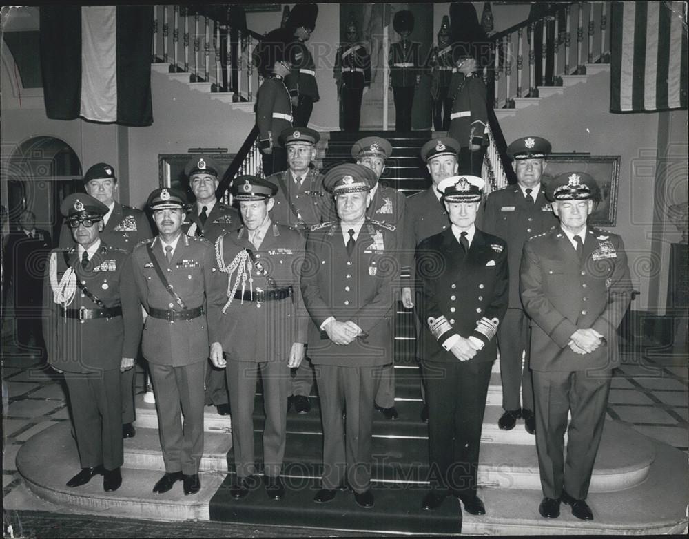 1976 Press Photo Cento Military Committee Meeting In London - Historic Images