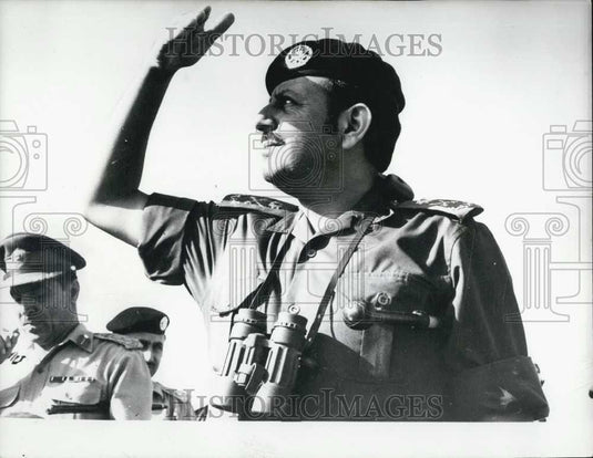 1972 Press Photo Sharif Zeid Ben Shaker, The Jordan Army Chief- of -Staff - Historic Images