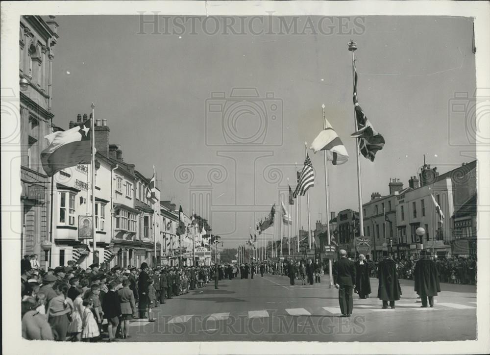 1957 Press Photo Stratford-On-Avon Ceremony Of William Shakespeare - Historic Images