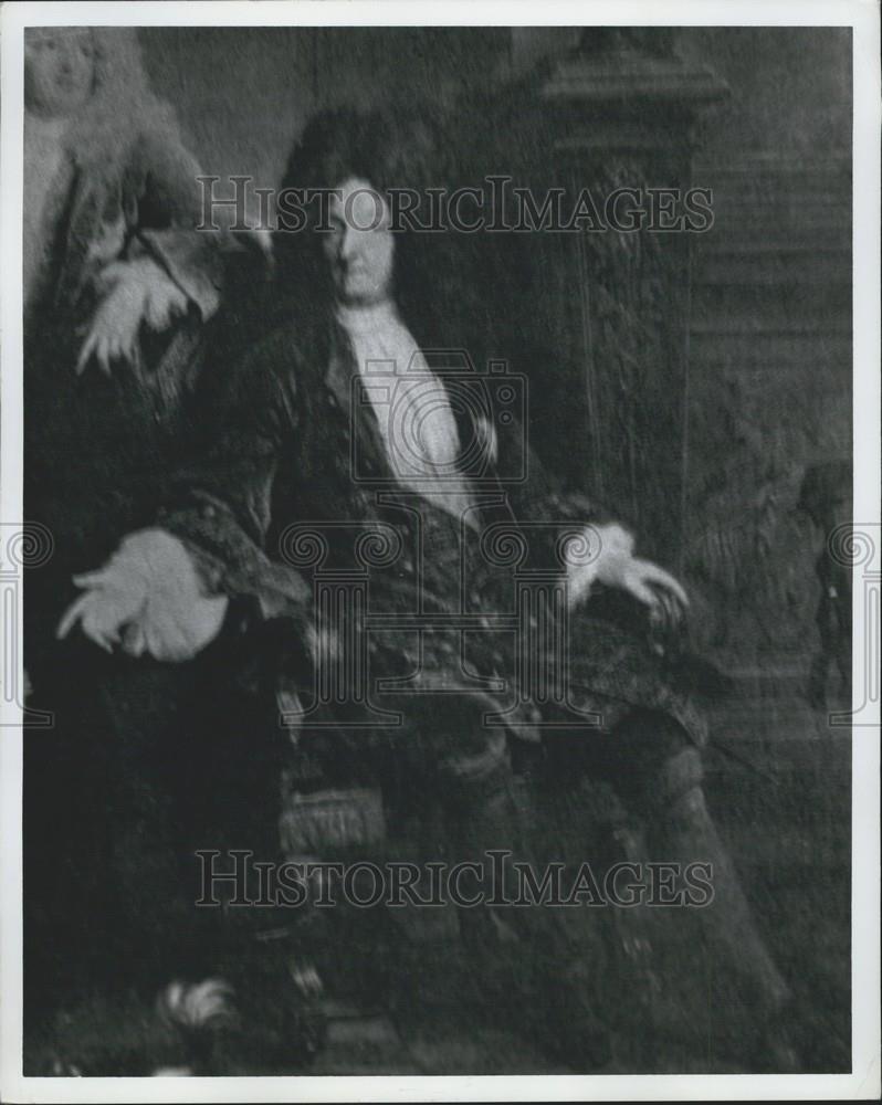 Press Photo Painting Louis XIV By Nicholas De Lorgilliere - Historic Images