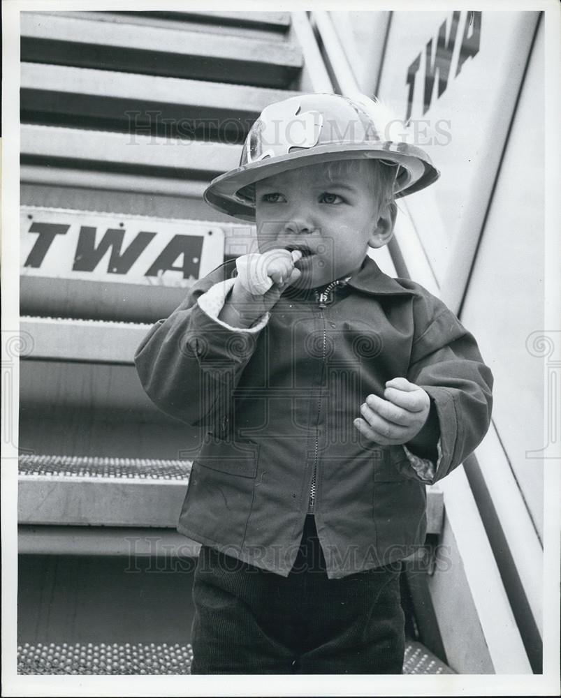 Press Photo Pert Judy O&#39;Grady Arrived here today via TWA from Los Angeles - Historic Images