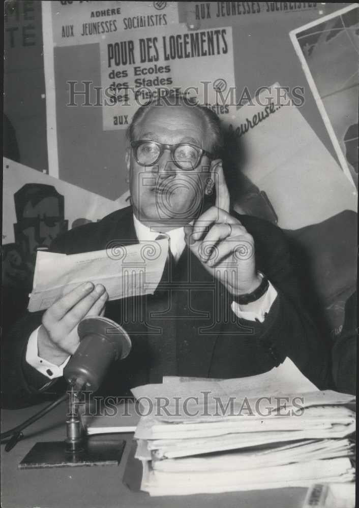 1955 Press Photo Election Campaign in Full Swing Political Leaders of Difference - Historic Images