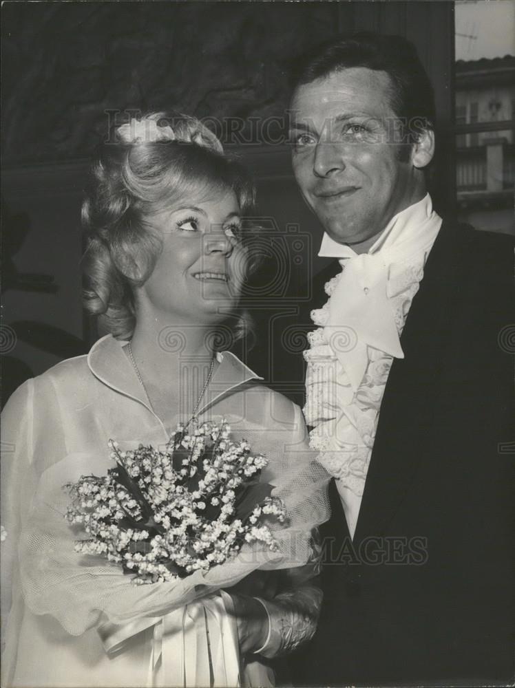 1967 Press Photo Susan Daughter Darryl Zanuck Perrick Savineau Televised Wedding - Historic Images