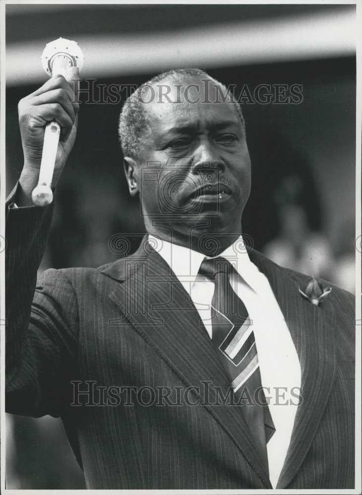 Press Photo Daniel Arap Moi President Kenya - Historic Images