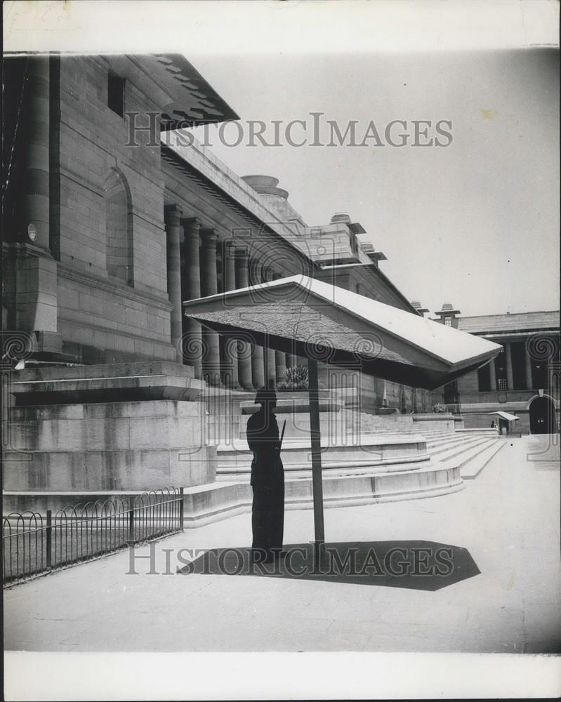 Press Photo Rashtrapati Bhavan Official Residence President Dr. Rajendra Prasad - Historic Images