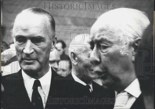 1961 Press Photo President Krupp Germany Alfried Krupp Bohlen Halbach - Historic Images
