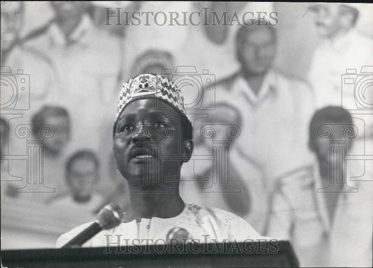 Press Photo Outgoing OAU Chairman President Yakubu Gowon Nigeria Mogadishu - Historic Images