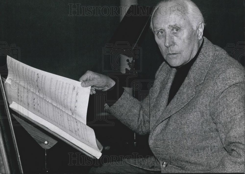 1976 Press Photo Producer Werner Egk - Historic Images