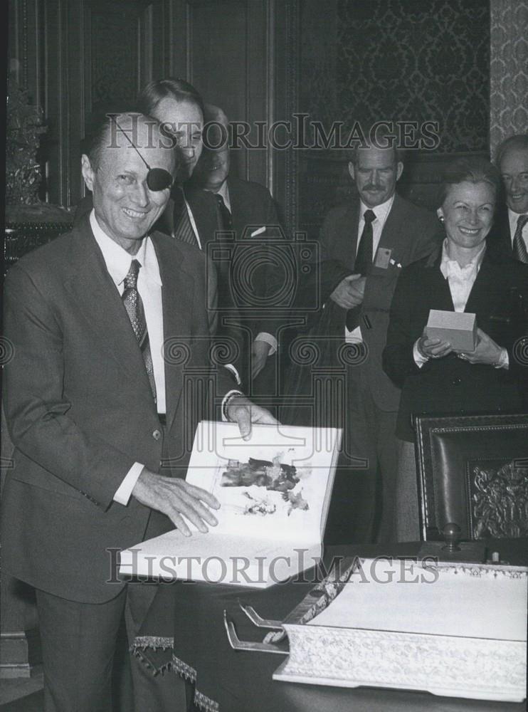 Press Photo Israeli Foreign Minister Moshe Dayan - Historic Images